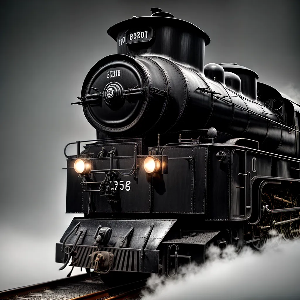 Fotos locomotiva vapor preto branco nostalgia