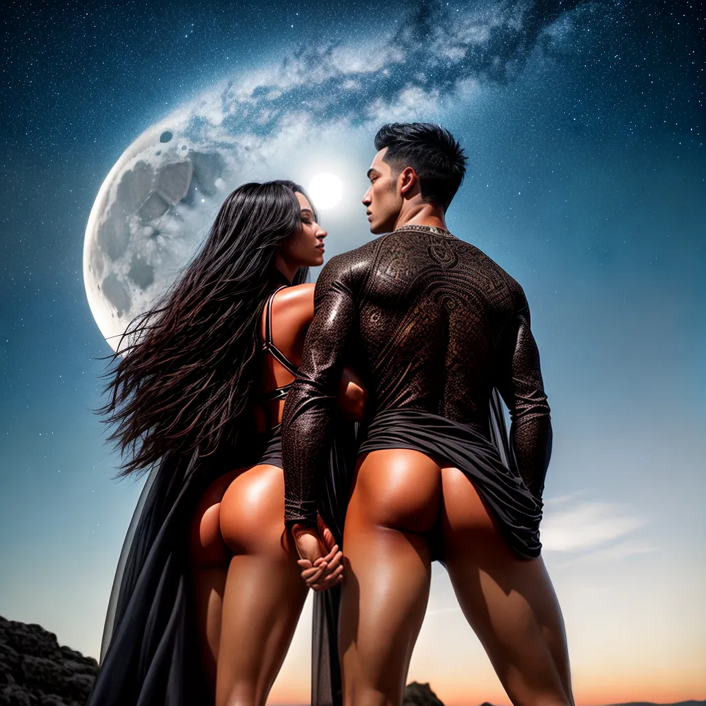 Fotos lua amor casal misterio sonho