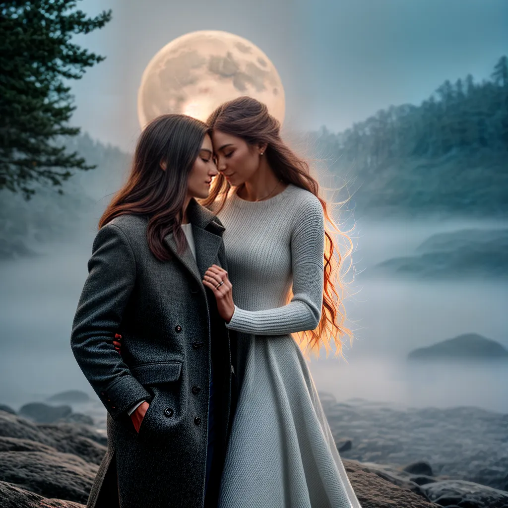 Sob a luz da lua: compreendendo as núpcias em sonhos 5 Fotos lua cheia casal romantico uniao