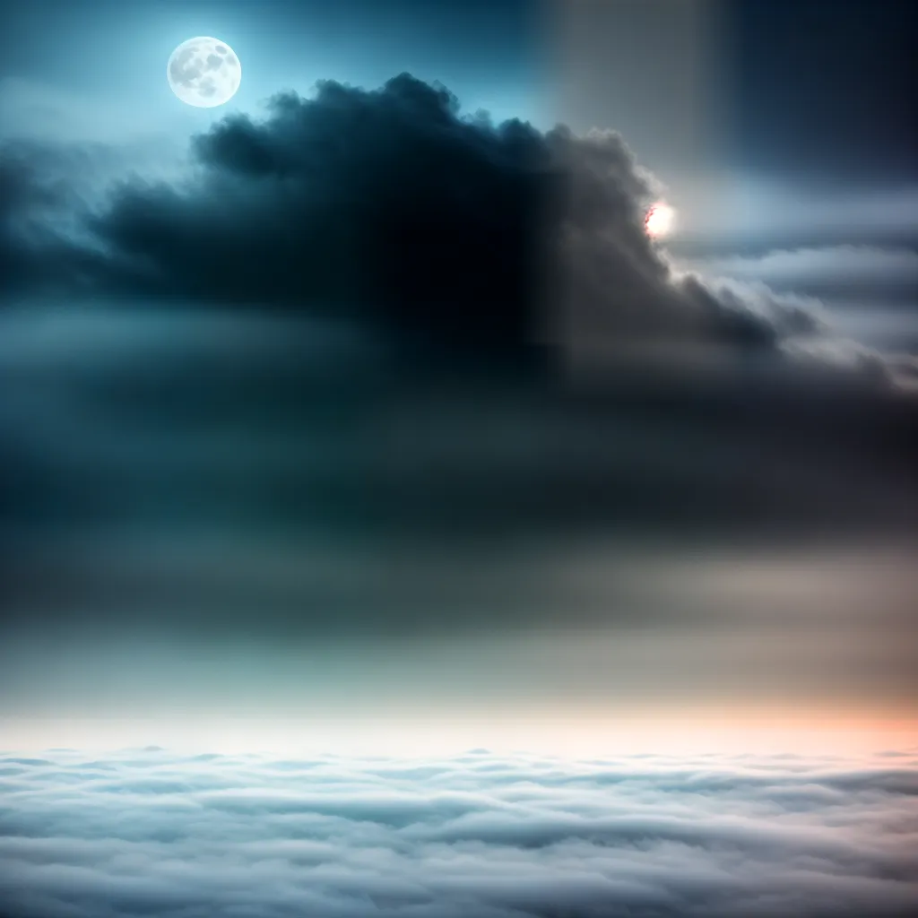 Desvendando o Significado de Sonhar com Névoa e Noturna 3 Fotos lua cheia nevoeiro noite misterio
