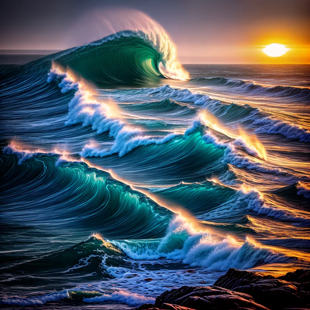 Fotos lua cheia oceano tempestade