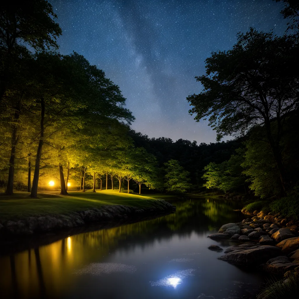 Sonhar com a Lua Cheia em uma Noite de Verão 3 Fotos lua cheia verao paisagem pond