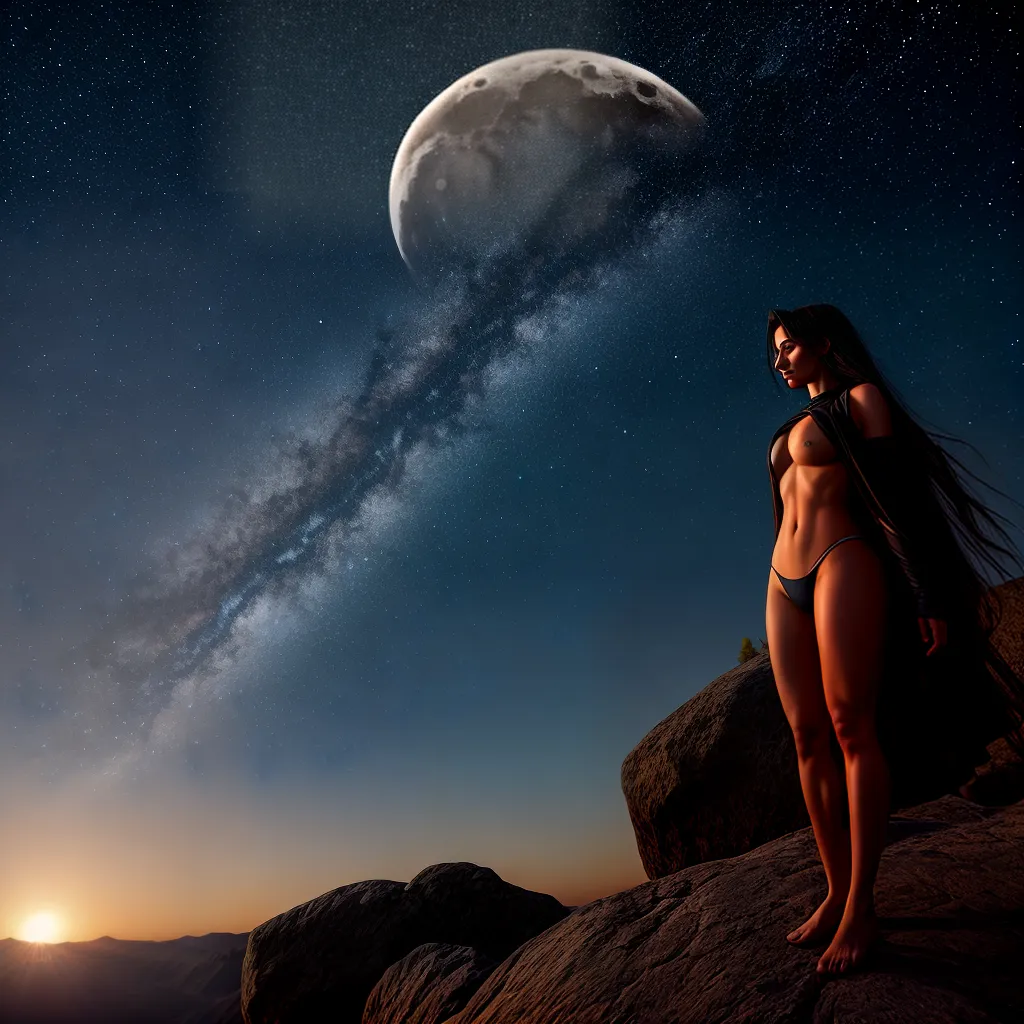Fotos lua crescente estrelas misterio