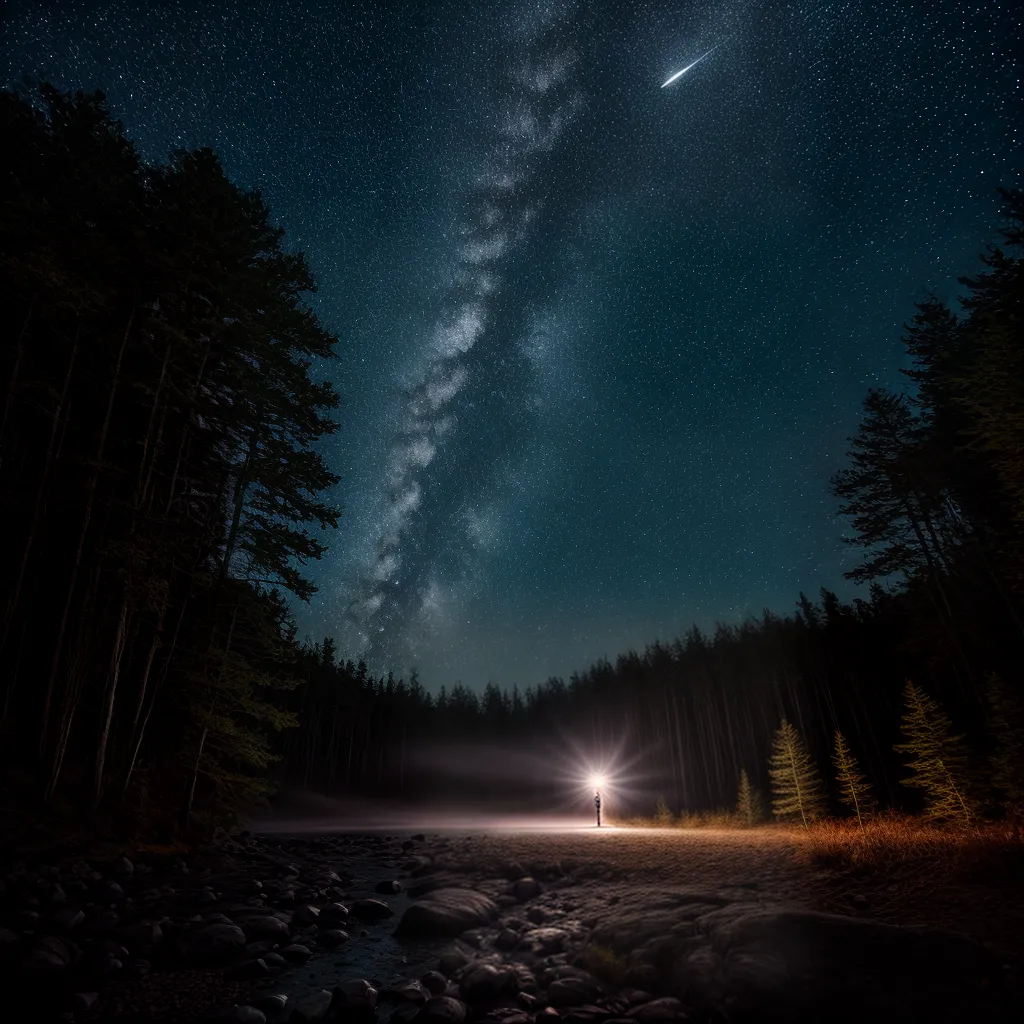 Escuridão, Encanto e Enigma: Descubra o que Significa Sonhar com a Noite 4 Fotos lua crescente floresta misterio encanto
