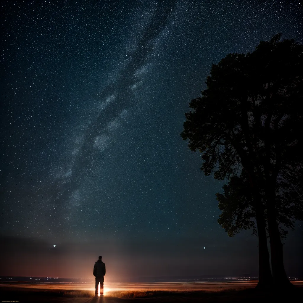 Entre os Mantos da Noite: Descubra o Significado de Sonhar com Escuridão 6 Fotos lua crescente noite silhueta arvores