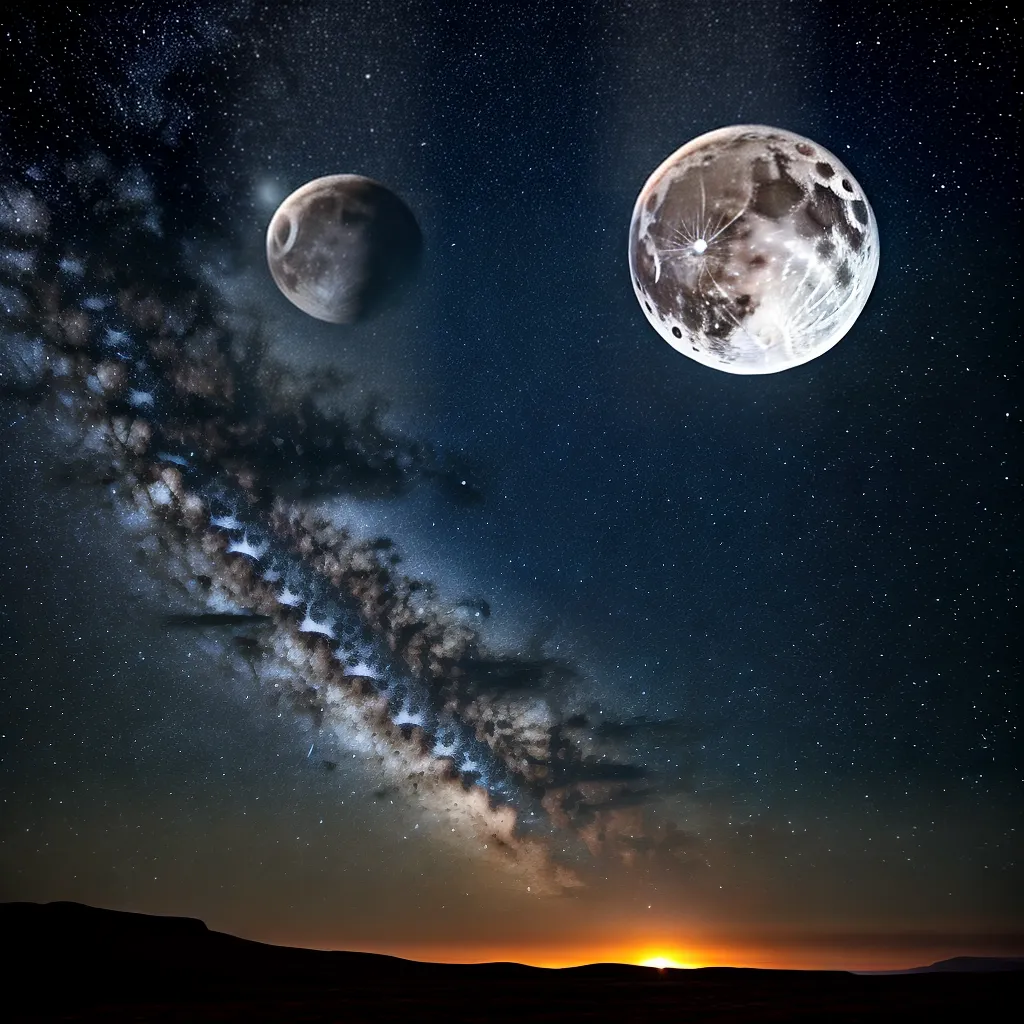 Lua e Estrela nos seus sonhos: qual o significado? 5 Fotos lua estrela noite serena