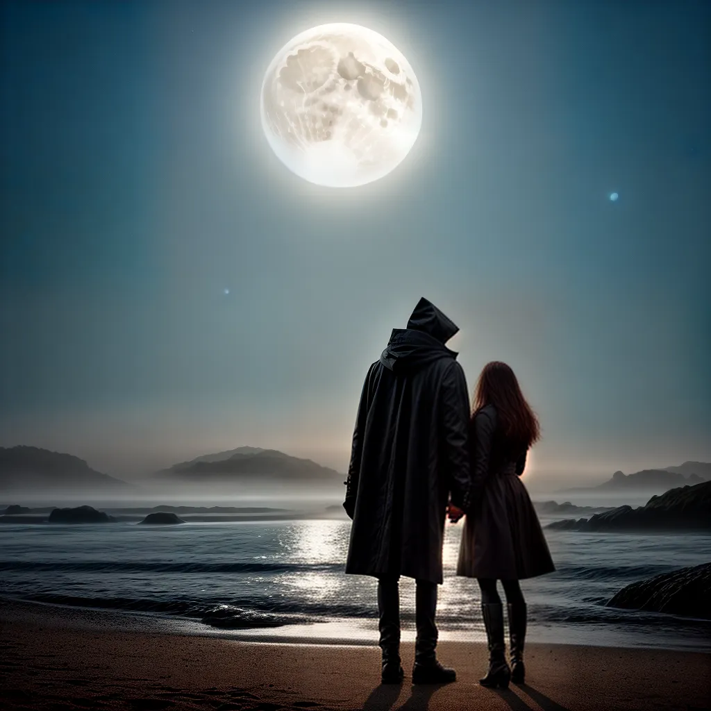O que Significa Sonhar com Ser um Amante de Vampiros na Praia? 4 Fotos lua vampiros praia noite medo fascinio