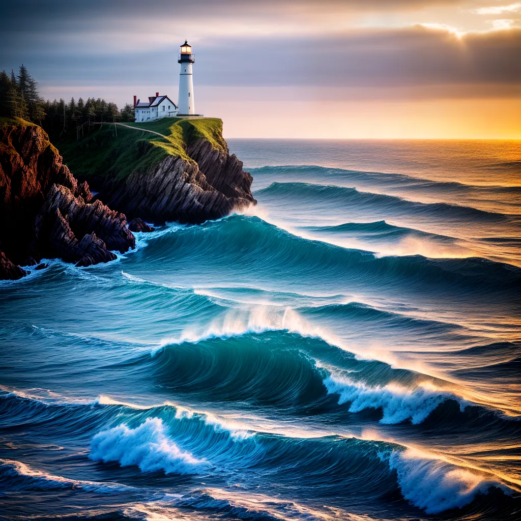 Fotos luz solidao farol orientacao oceano