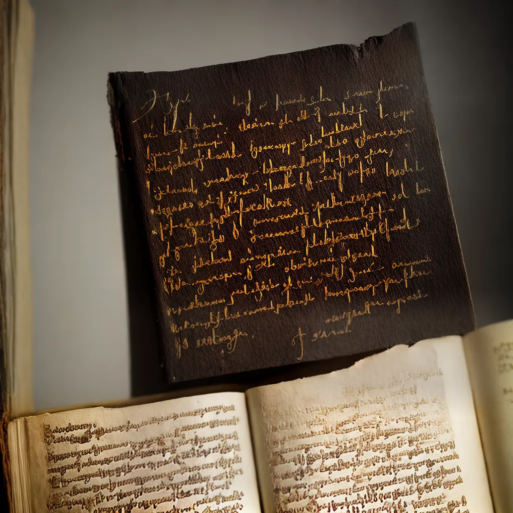 Fotos manuscrito palimpsesto camadas
