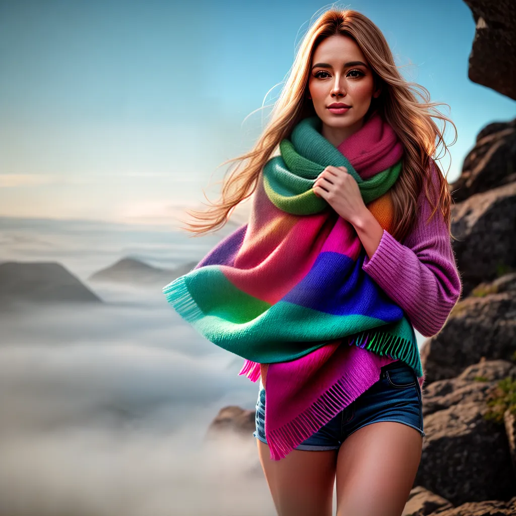 Lenço e o que Significa Sonhar com Acessórios de Moda 5 Fotos mao mulher cachecol colorido fundo sonhador