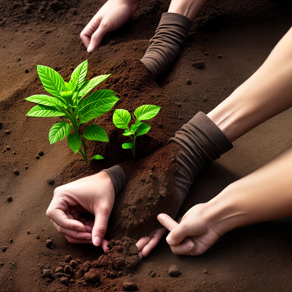 Fotos mao planta raiz comunidade crescer