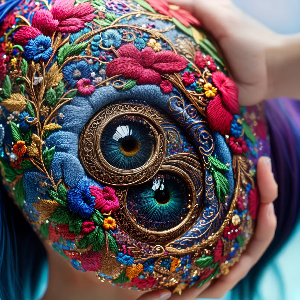 O que significa Sonhar com Bordado? Veja o que a Arte pode Revelar 4 Fotos maos bordando design colorido