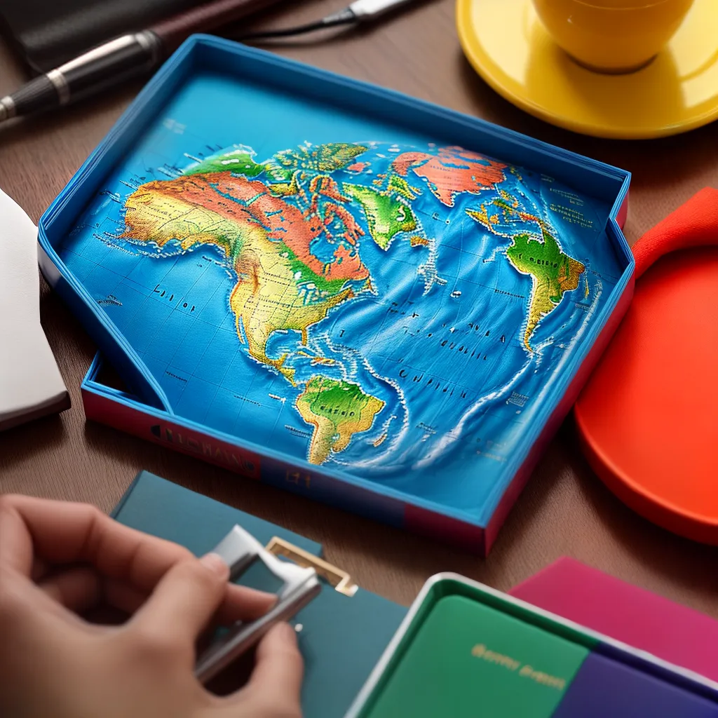 Fotos mapa mundi pins souvenirs universal