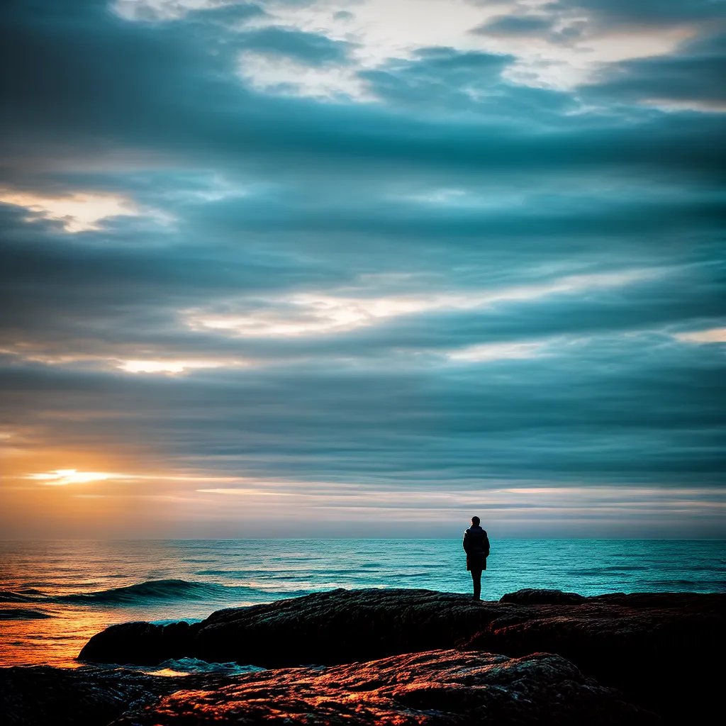 Sonhar com Mar: Qual o significado por trás desse sonho? 5 Fotos mar por do sol solidao