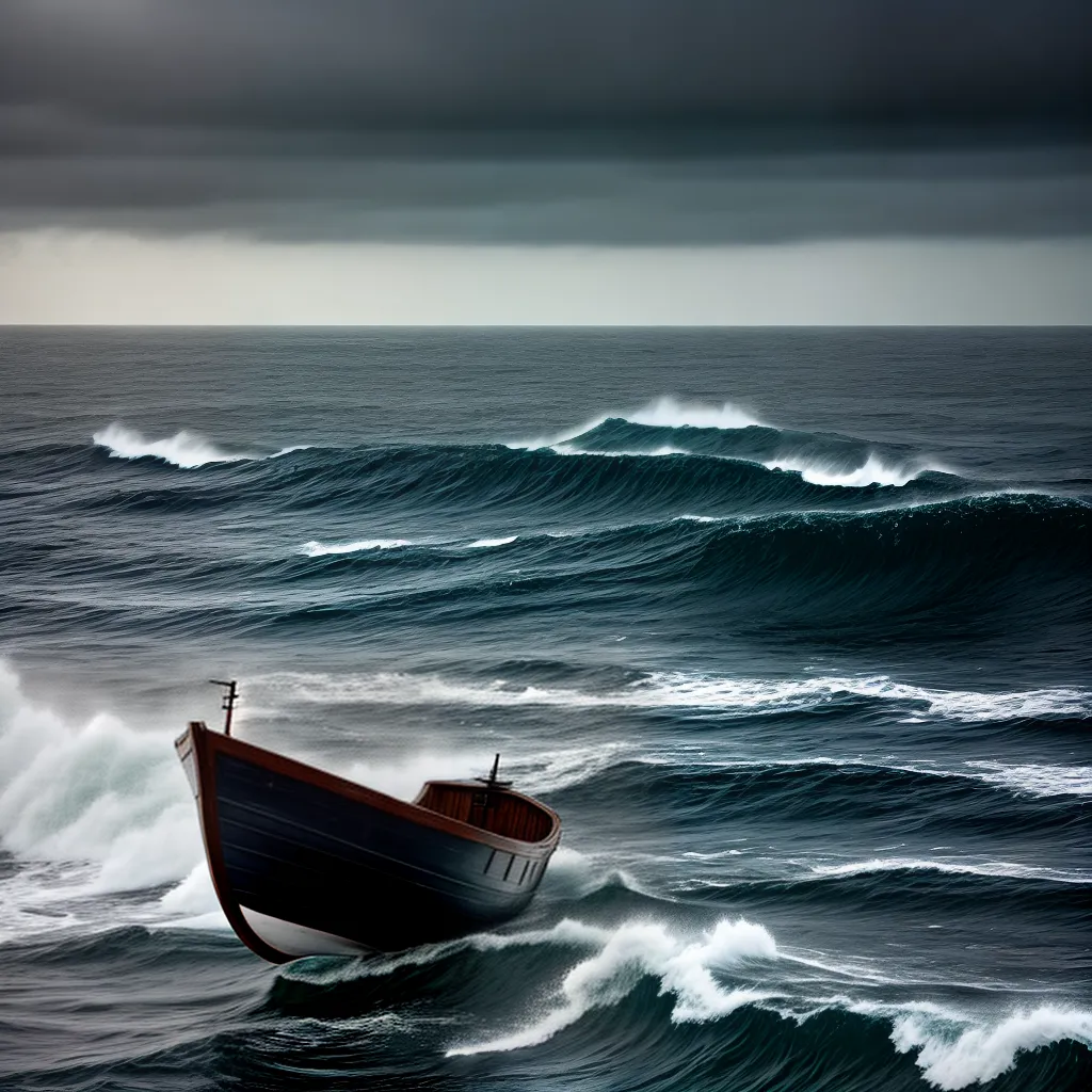 Fotos mar tempestade barco mente inconsciente