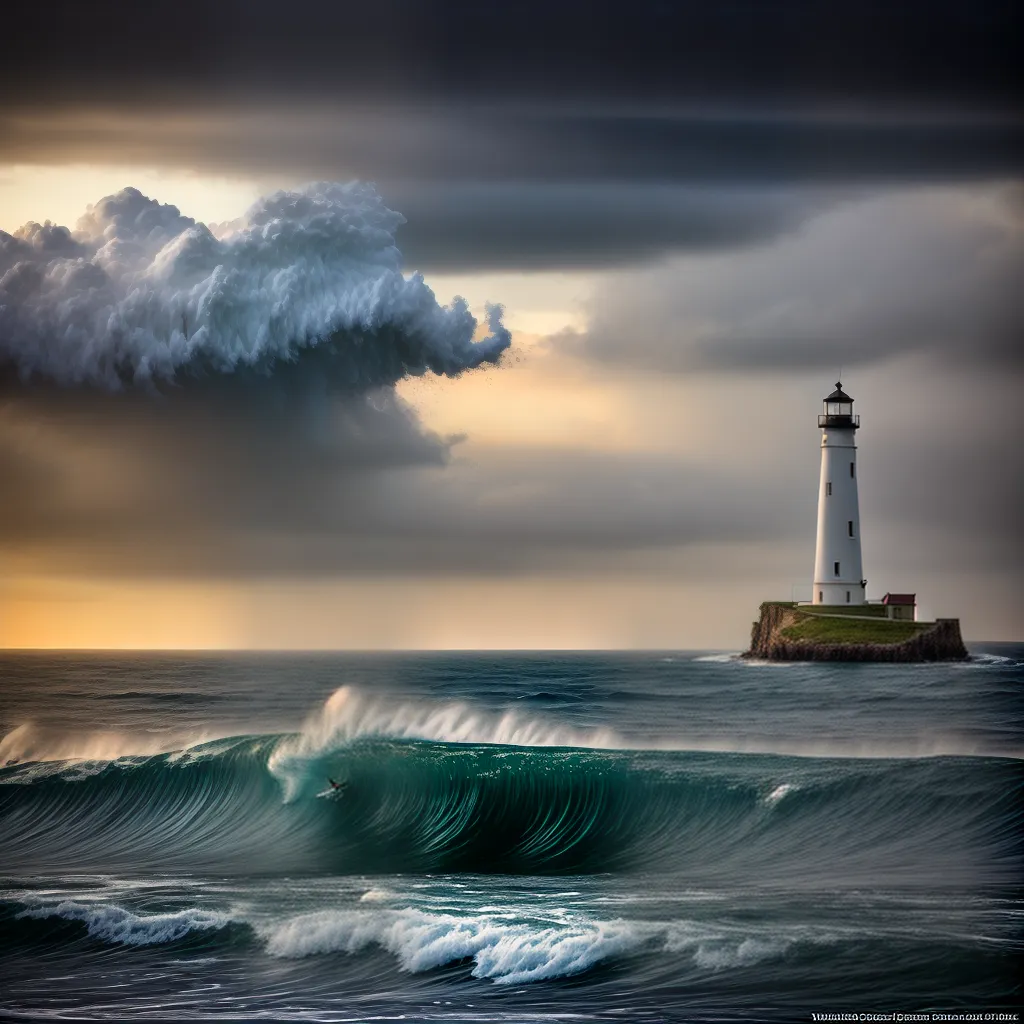 Fotos mar tempestade naufragio luz farol
