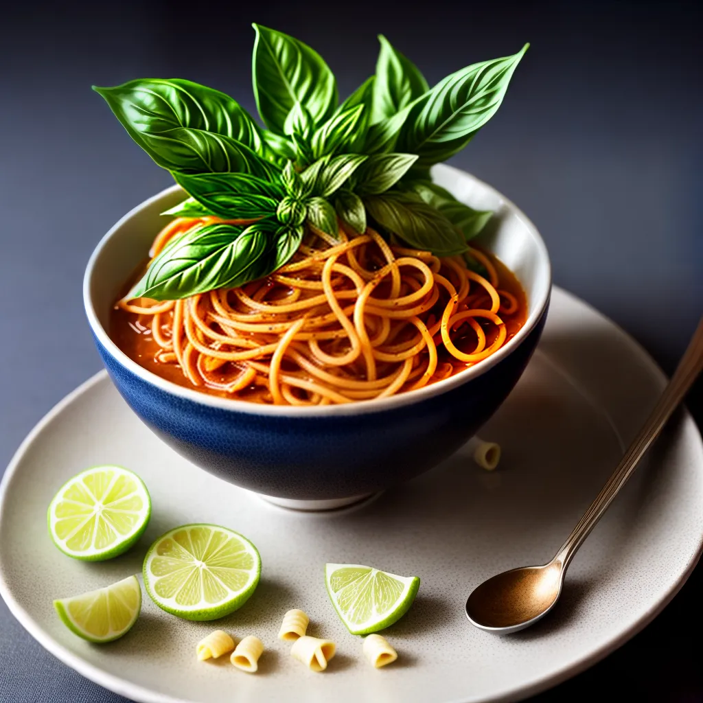 Macarrão e Manjericão - Qual é o significado de sonhar com comida? 4 Fotos massa basilico sonho comida