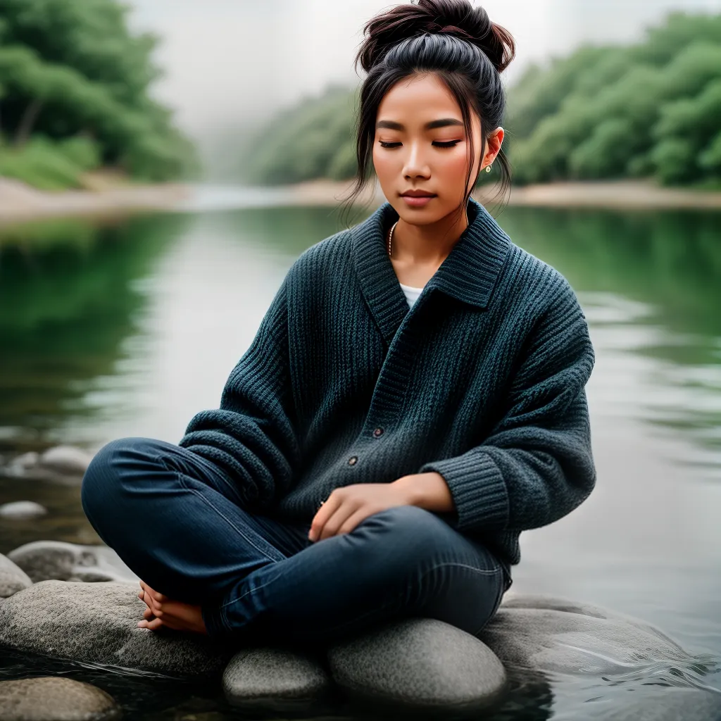 velando os Segredos por Trás de Sonhar com Água (tema: Significado de Sonhos) 2 Fotos meditacao agua serenidade sonhos