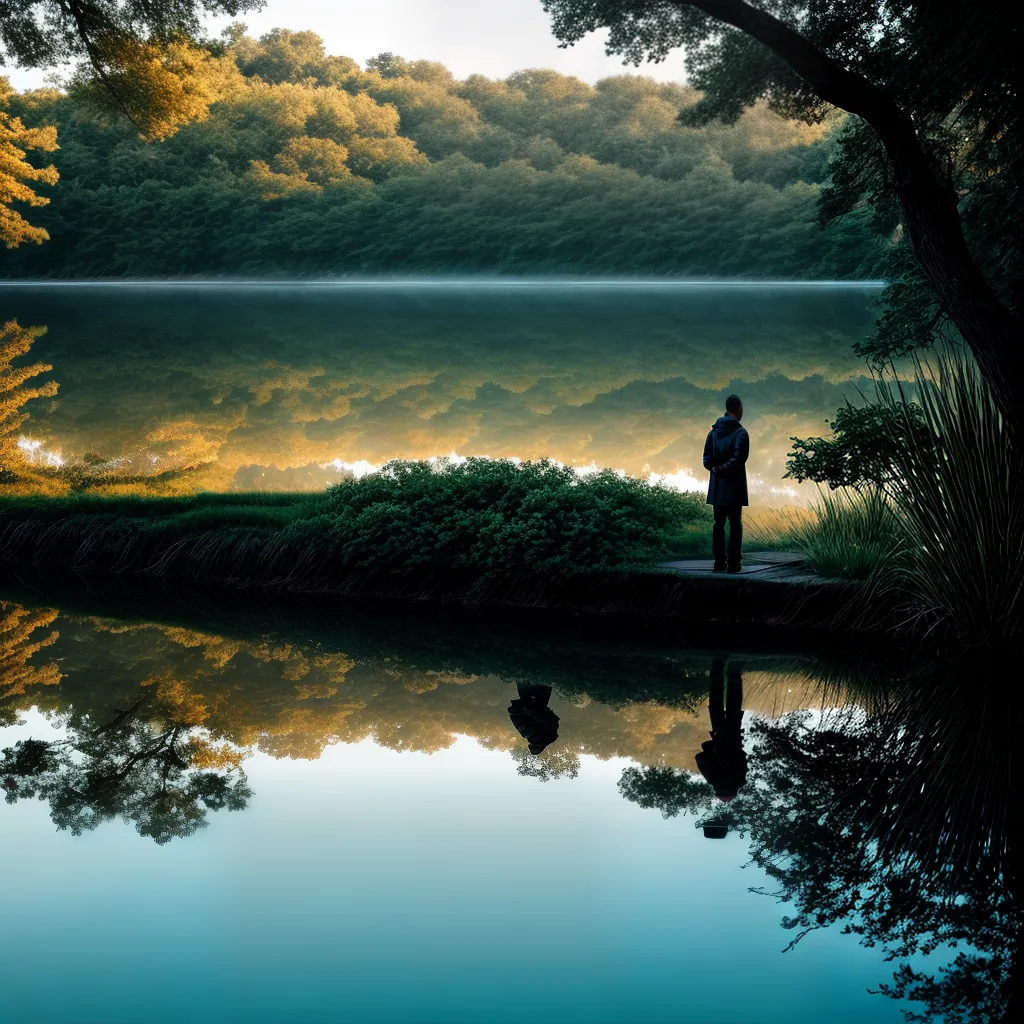 orando o Significado de Sonhar com Água: Do Simbolismo ao Inconsciente 4 Fotos meditacao lago cerebro agua