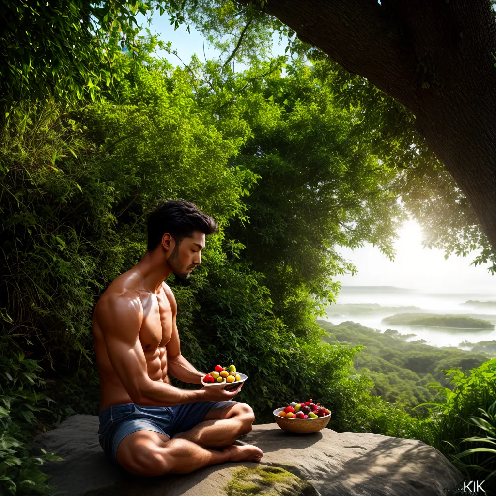 Alimentação e Meditação: Sonhos que impulsionam a busca por paz interior 5 Fotos meditacao natureza frutas legumes