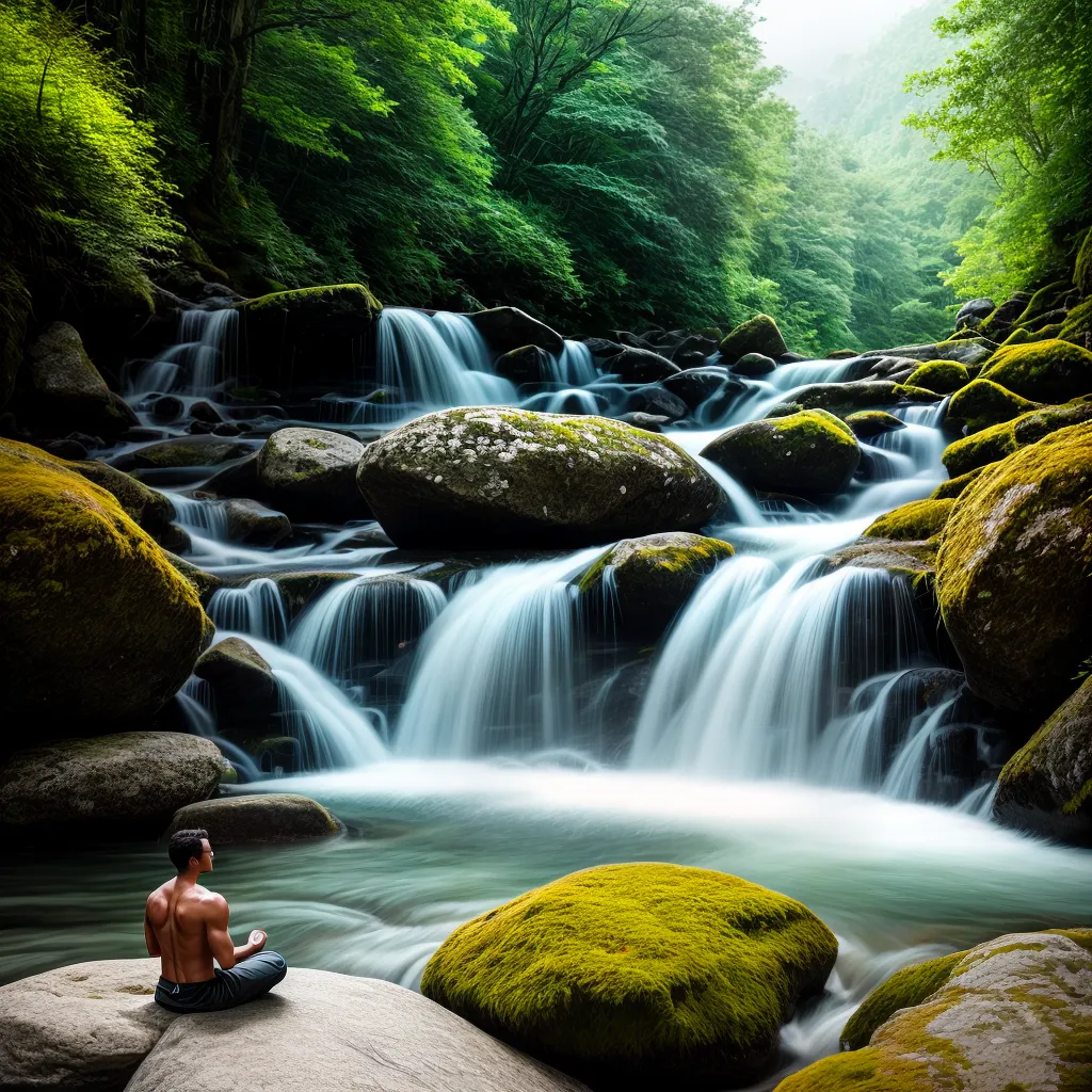 Fotos meditacao natureza rio sonhos