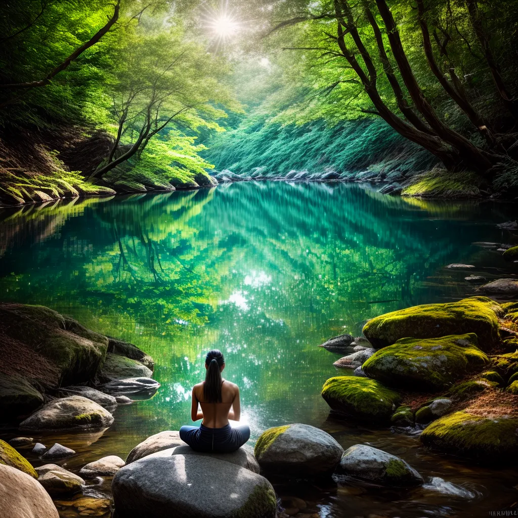 Fotos meditacao natureza serenidade paz