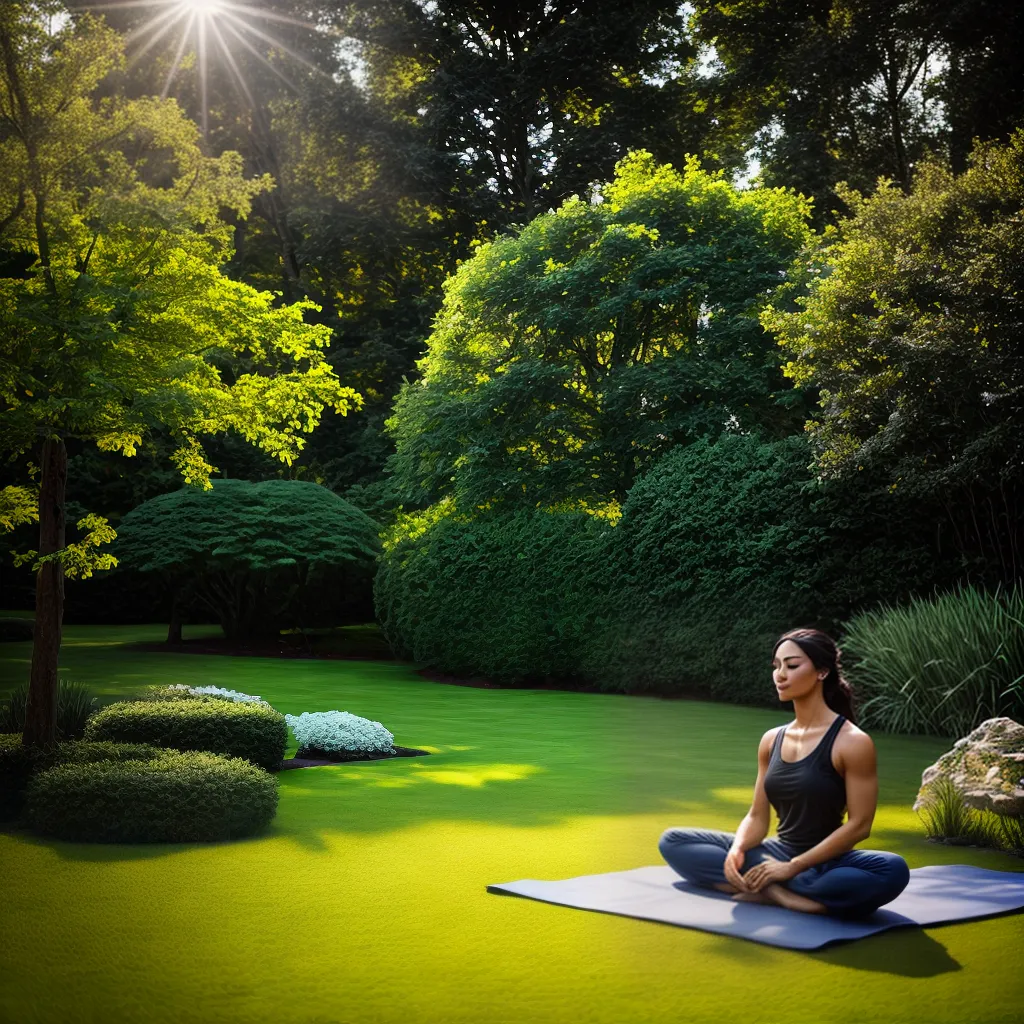 O Caminho para o Equilíbrio: Qual Significado de Sonhar com Meditação e Yoga 5 Fotos meditacao sol verde yoga