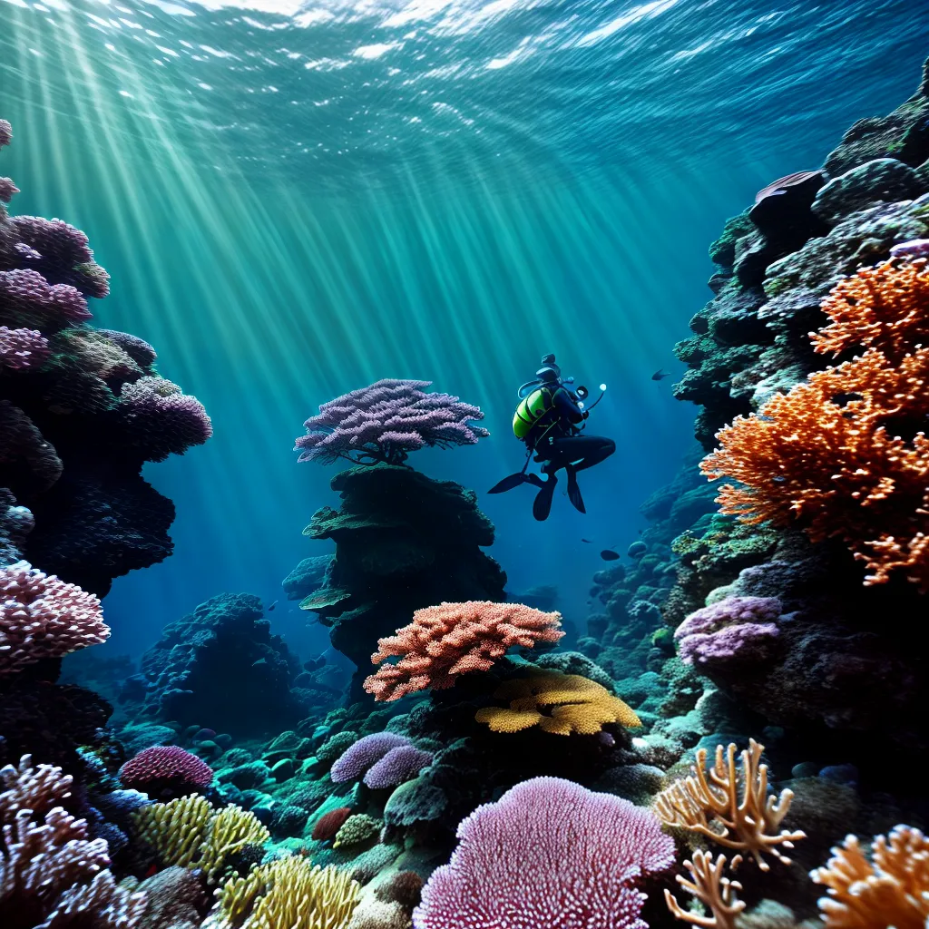 Fotos meditacao subaquatica coral peixes 1