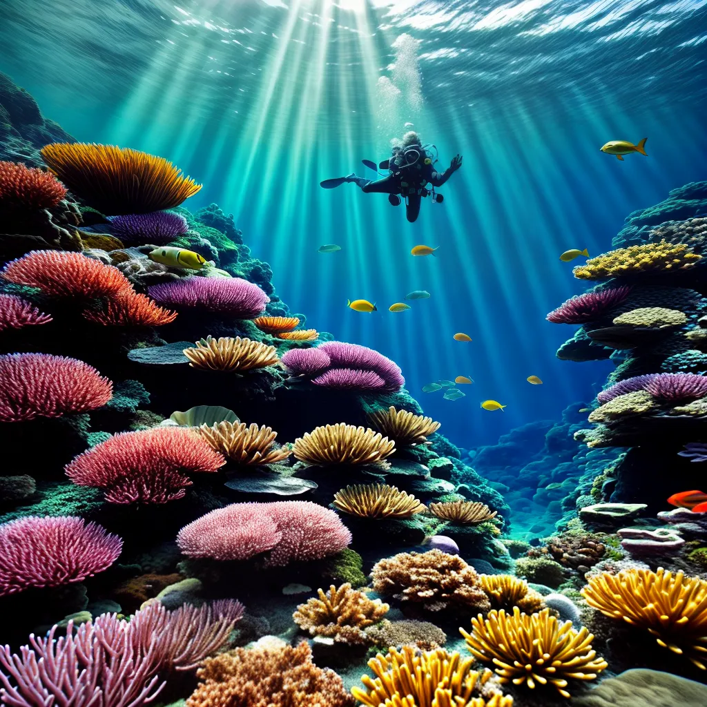 Fotos meditacao subaquatica mergulhador peixe coral