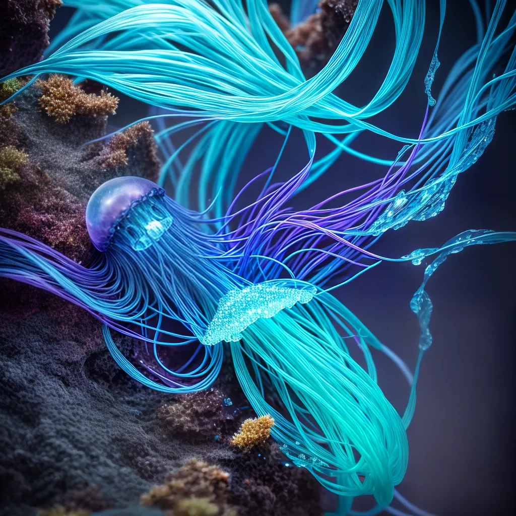 Descubra o Significado de Sonhar com Água-viva. 4 Fotos medusa azul sonho oceano