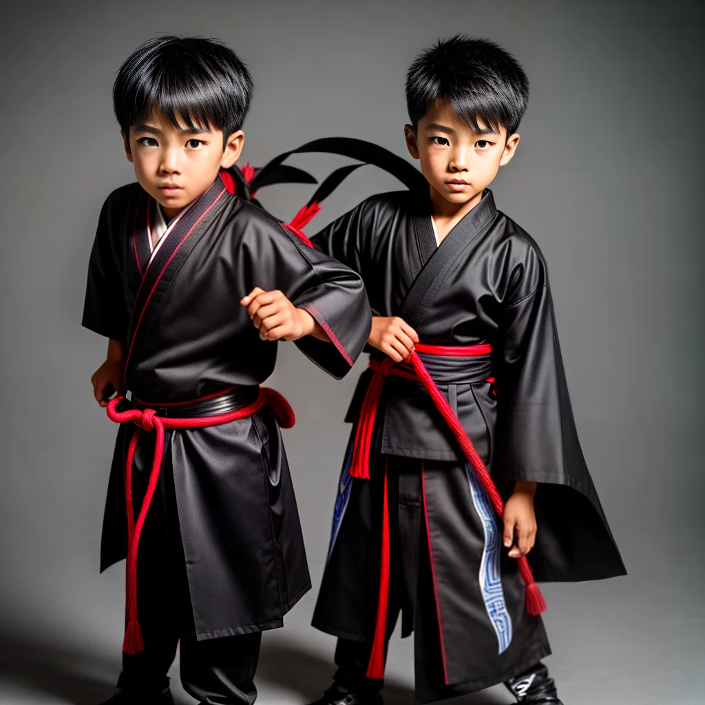Fotos menino ninja boneco japones ninga