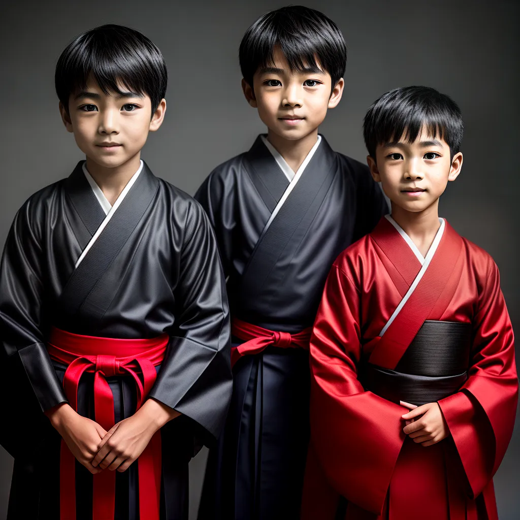 Fotos menino roupa japonesa ninja boneco