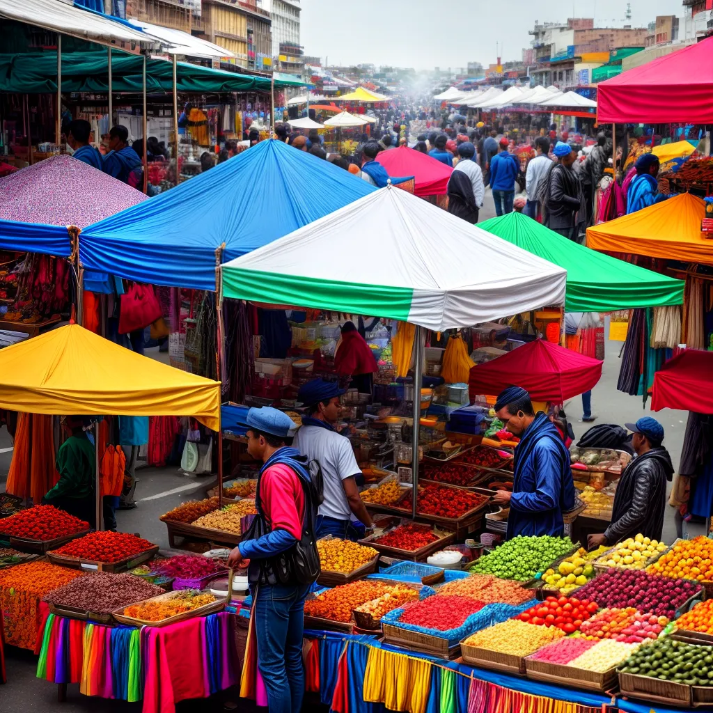 Fotos mercado colorido vendedor comprador energia