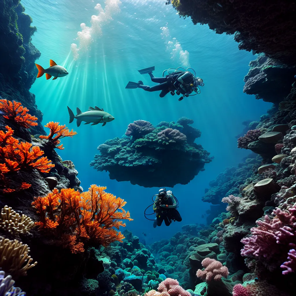 Lembranças no mar: o que significa sonhar com mergulho 2 Fotos mergulhador aventura peixes coral
