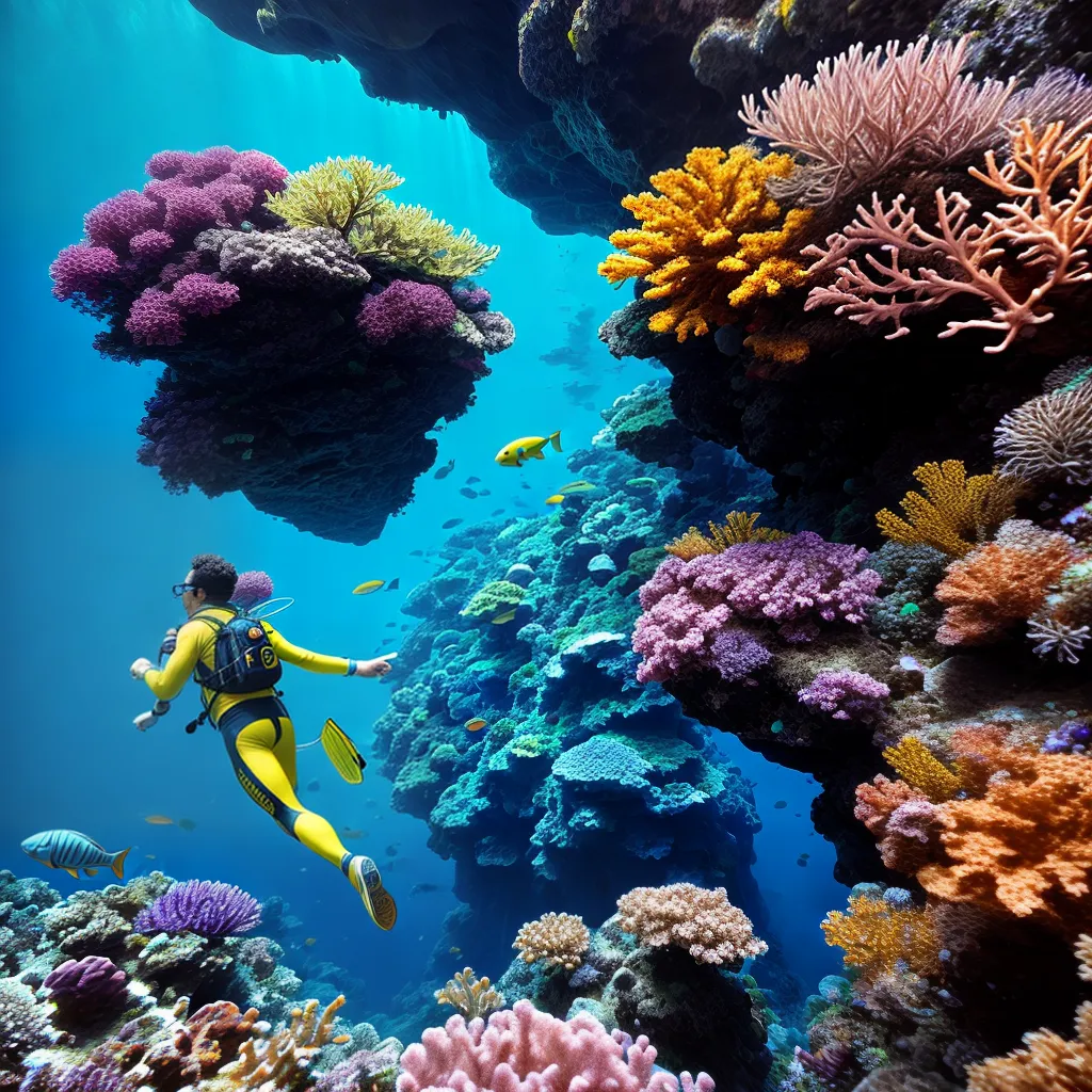 Fotos mergulho cores peixes coral sonhos