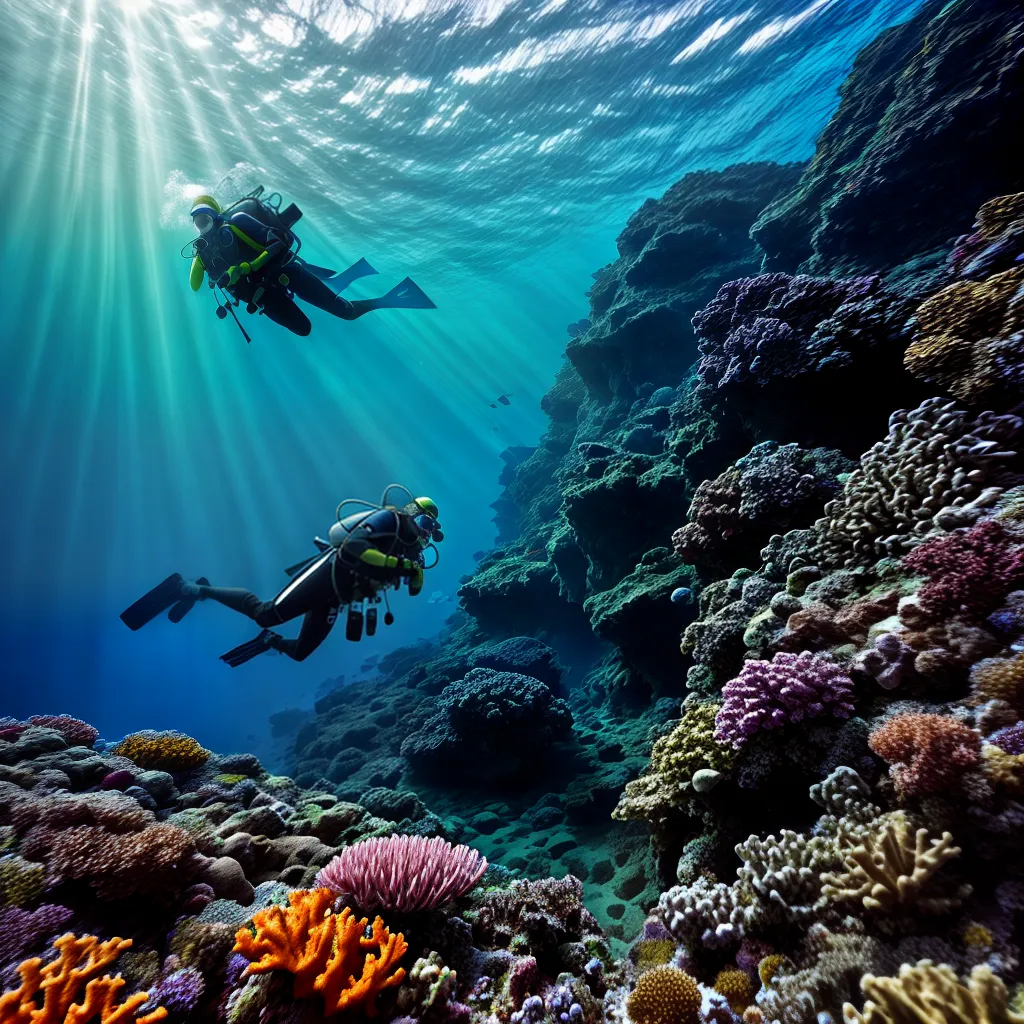 Qual Significado de Sonhar com Mergulho Profundo? 4 Fotos mergulho oceano coral peixe 1