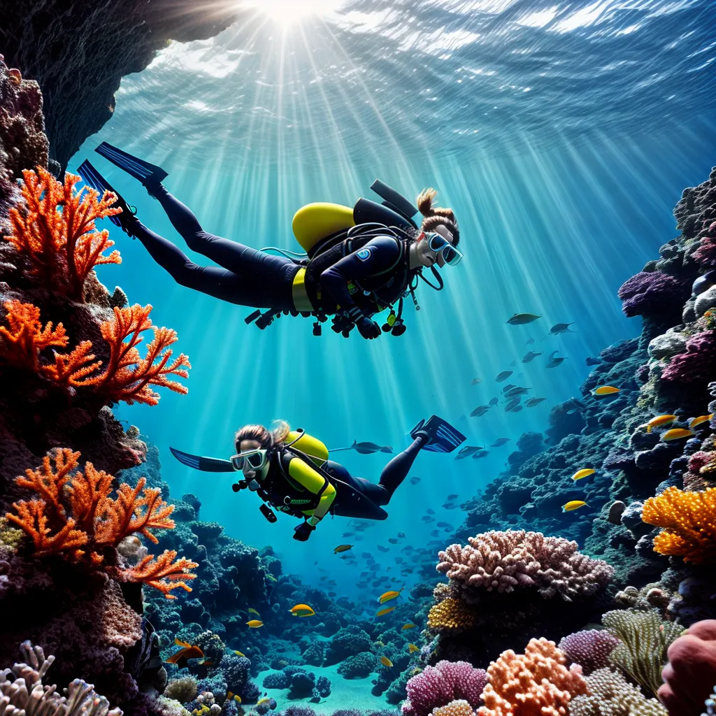Lembranças no mar: o que significa sonhar com mergulho 3 Fotos mergulho peixe coral aventura 1
