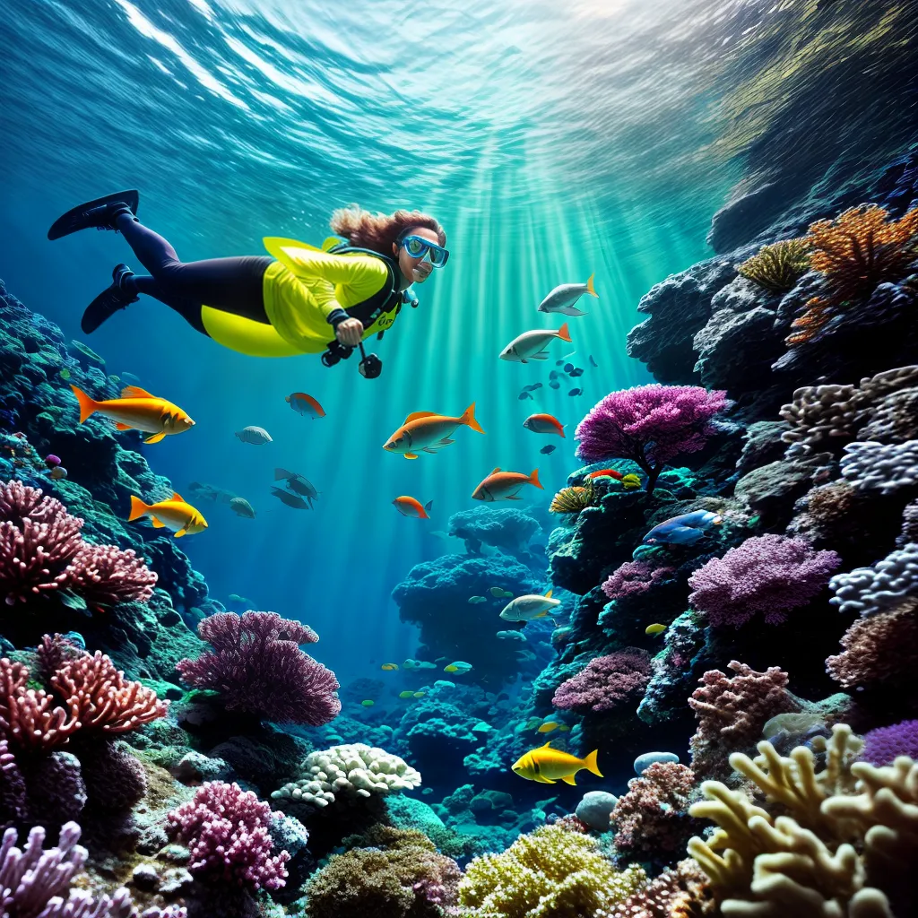Fotos mergulho peixes coloridos misterio