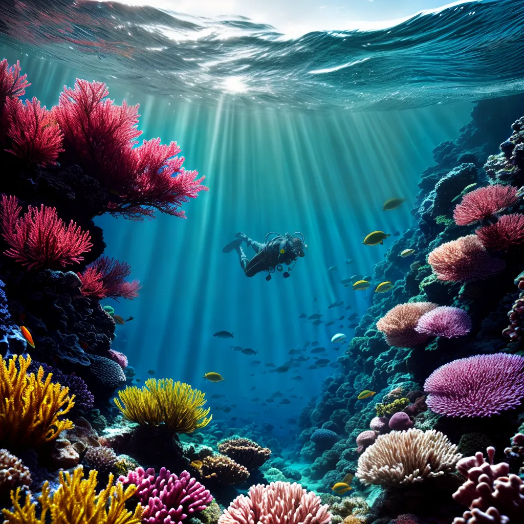 Descubra agora o que significa sonhar com ondas gigantes, mergulho profundo e peixes coloridos em atividades aquáticas 4 Fotos mergulho peixes ondas natureza