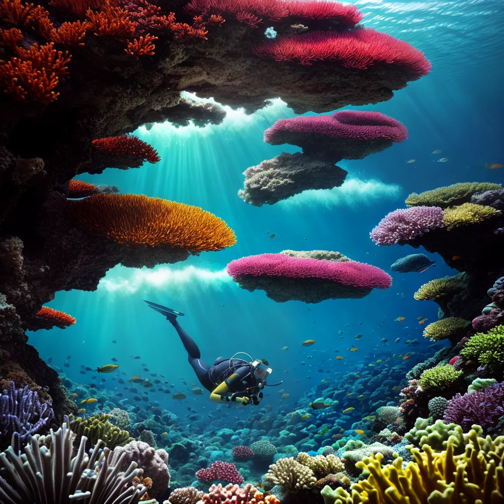 Descubra agora o que significa sonhar com ondas gigantes, mergulho profundo e peixes coloridos em atividades aquáticas 2 Fotos mergulho peixes ondas poderosos