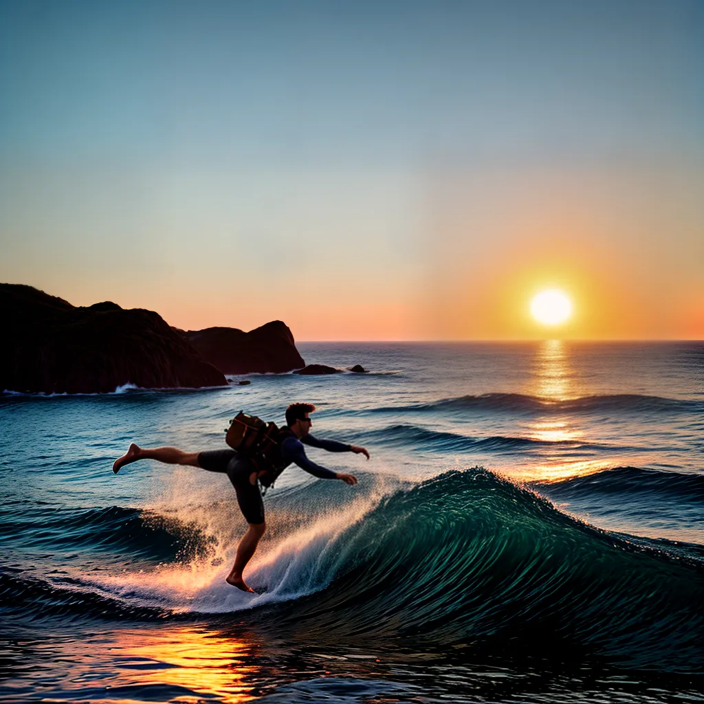 com um mergulho no mar: O que a água pode revelar sobre seus sonhos? 4 Fotos mergulho por do sol aventura
