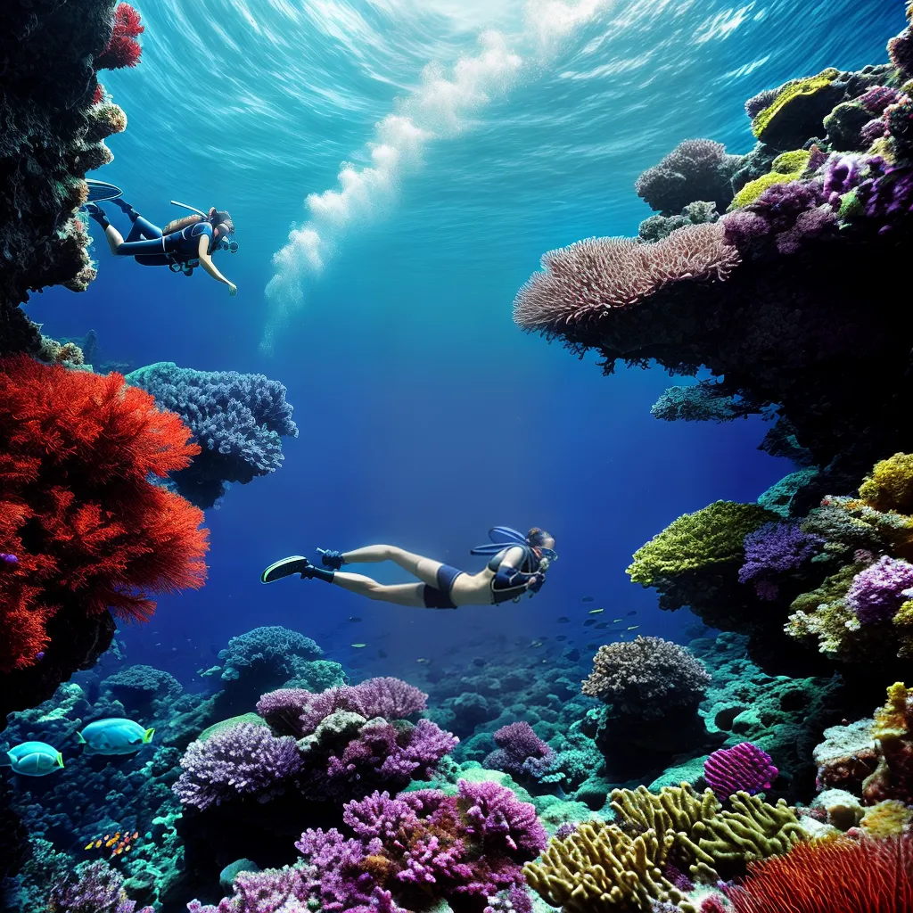 Fotos mergulho profundidade cores vida marinha
