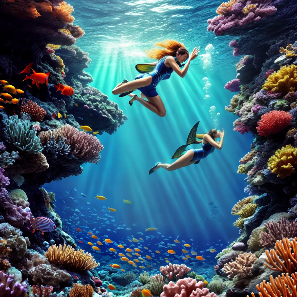 Qual Significado de Sonhar com Mergulho Profundo? 5 Fotos mergulho profundidade peixes coral 1