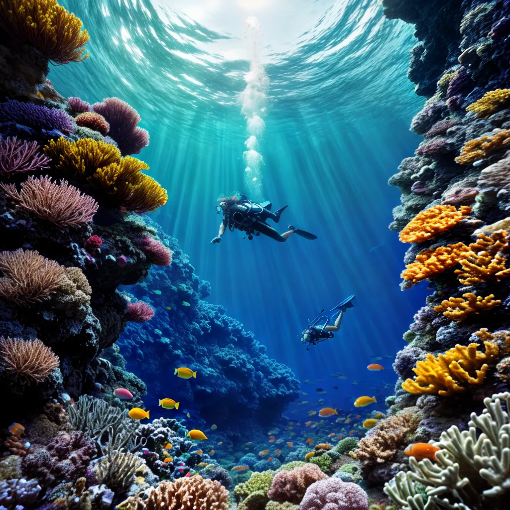 Descubra o Significado de Sonhar com Mergulho. 4 Fotos mergulho profundidade peixes coral sonho