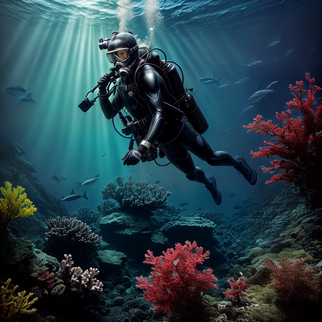 O Significado Oculto dos Sonhos Subaquáticos 5 Fotos mergulho profundo criaturas oceano luz