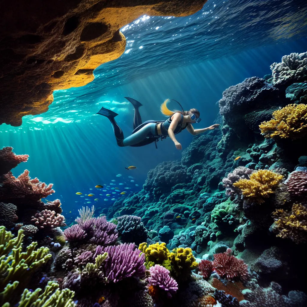Mistérios Submersos: Significados dos Sonhos de Água 3 Fotos mergulho profundo oceano peixes coloridos