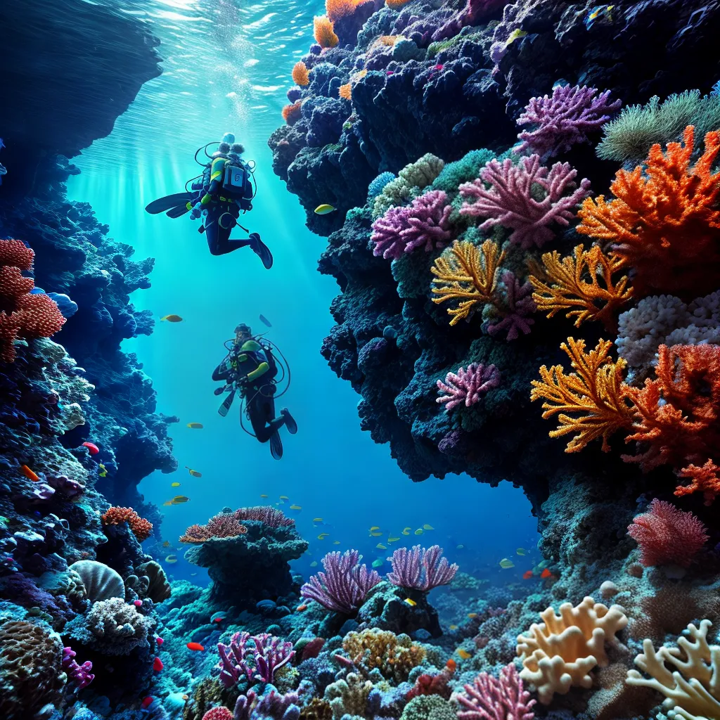 Qual Significado de Sonhar com Mergulho Profundo? 3 Fotos mergulho recife colorido criaturas submarinas