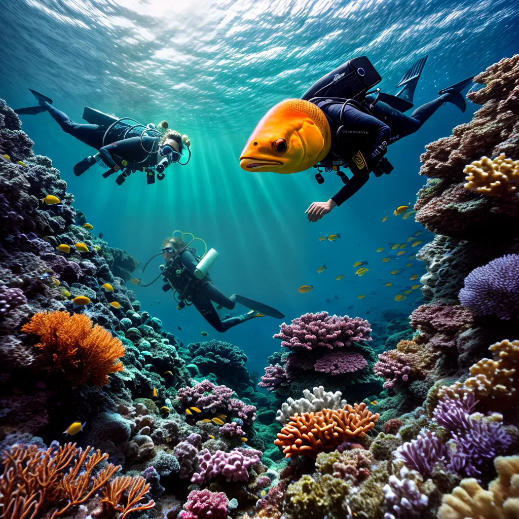 Fotos mergulho recife coral peixes cores