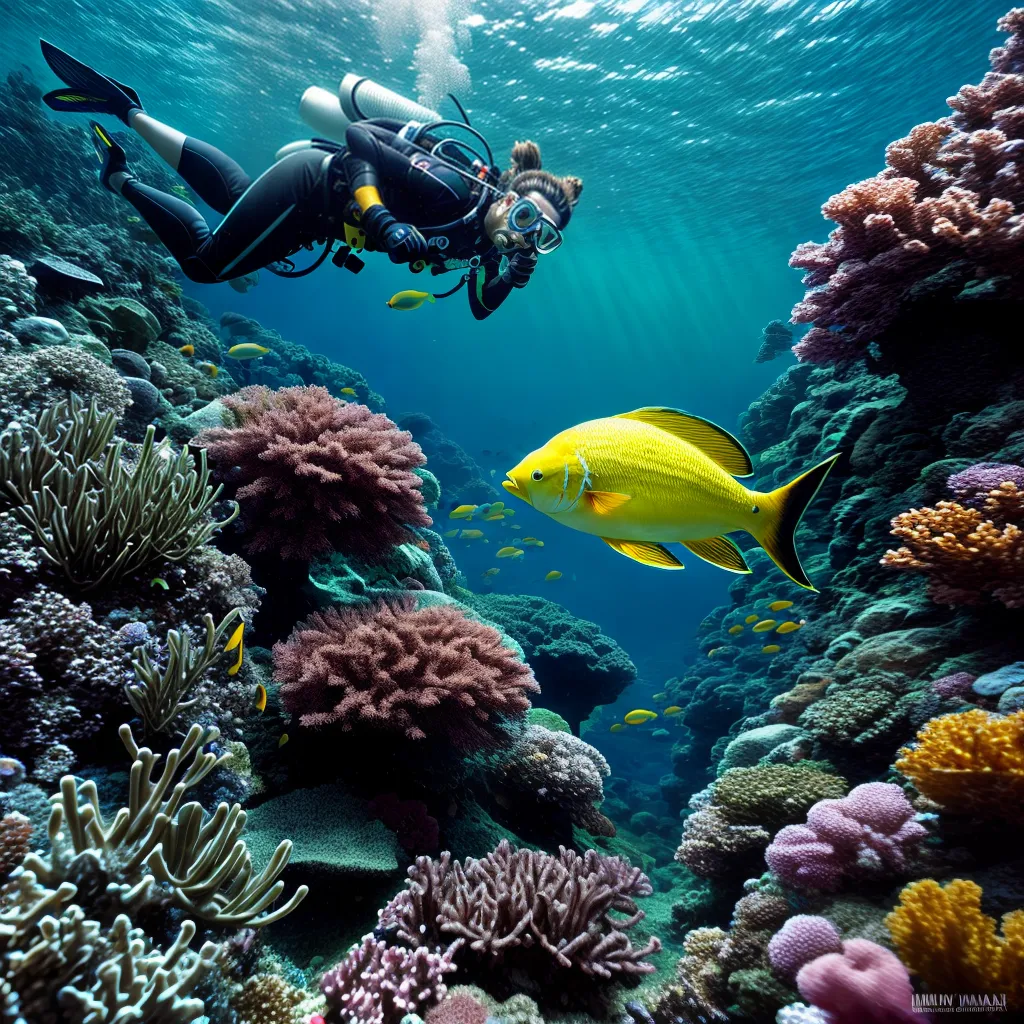 Fotos mergulho sereno coral peixes meditacao