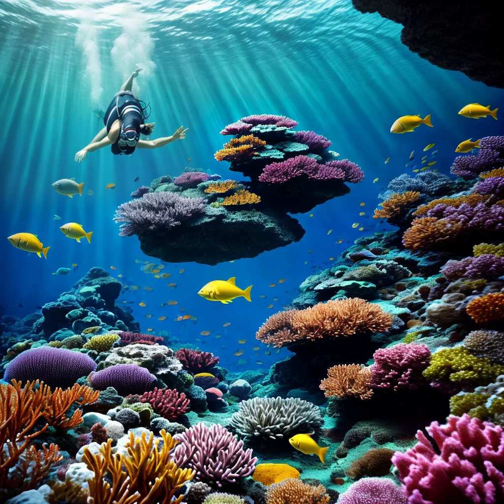 Fotos mergulho subconsciente peixes coral